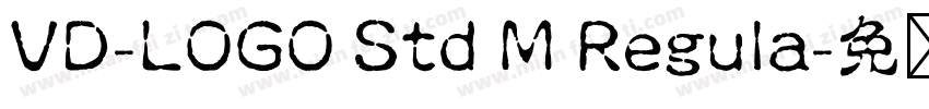 VD-LOGO Std M Regula字体转换
